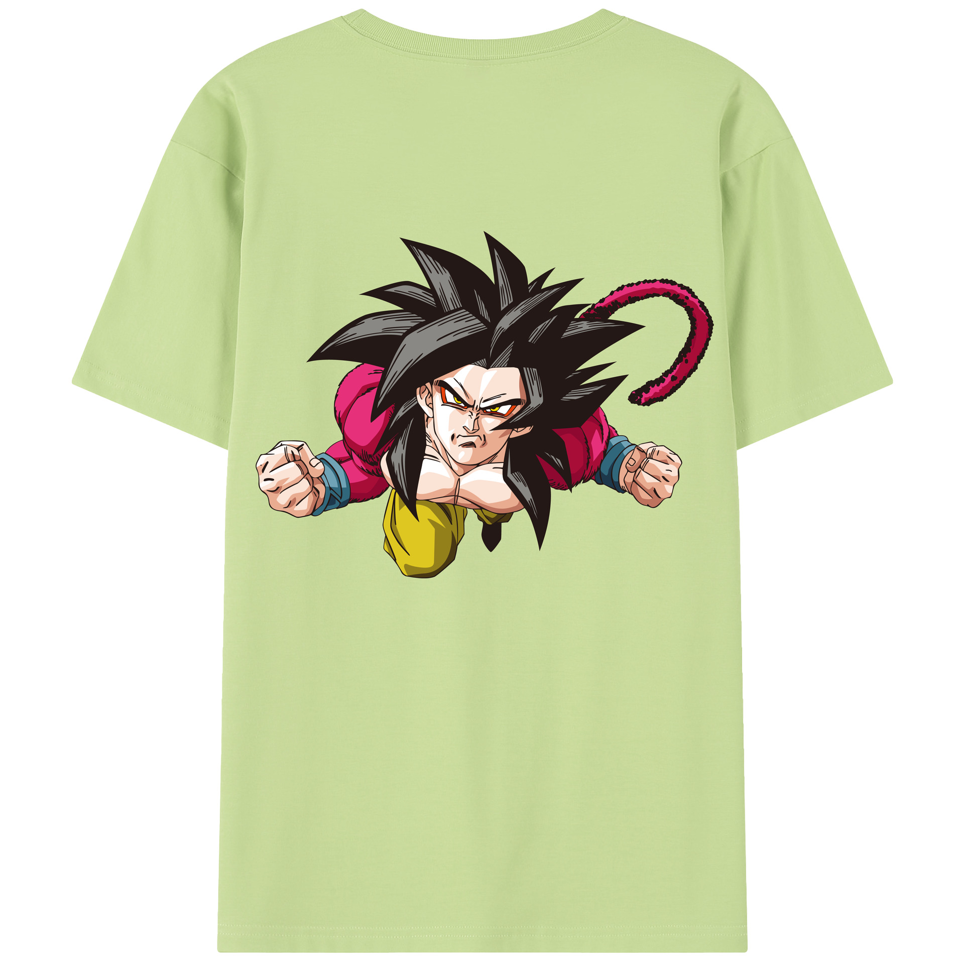 （画像用） ドラゴンボール 孫悟空（そん ごくう）Son Goku カカロット DRAGON BALL Kakarotto 綿100％半袖Tシャツ（背面プリント）